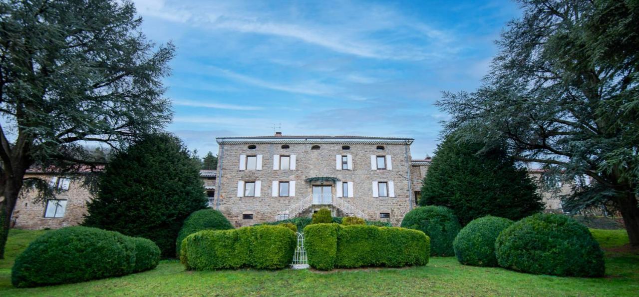 Demeure de 15 chambres avec piscine privee jardin clos et wifi a Satillieu Extérieur photo